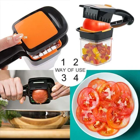 5 in 1 Vegetable Cutter Stainless Steel Magic Chopper