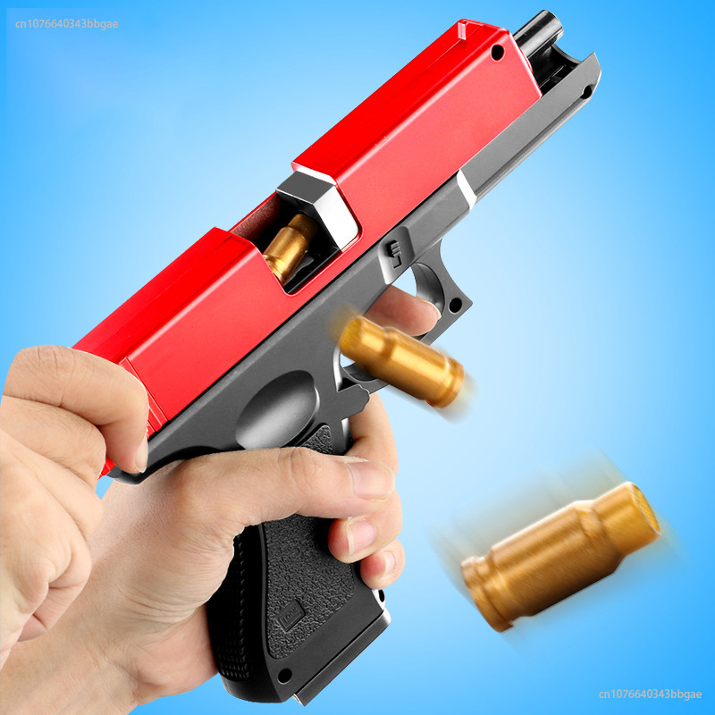 Toy Gun with Soft Bullets, Gift for Kids, Red, Medium