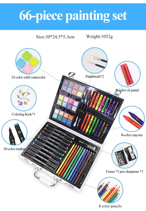 145 PCs Art Kit | Drawing Painting Set | Children Drawing Supplies