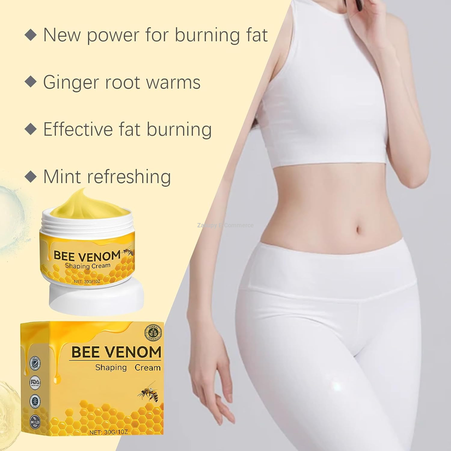 Bee Venom Body Shaping Cream, Bee Venom Burning Cream, Hot Cream For Belly Fat Burner