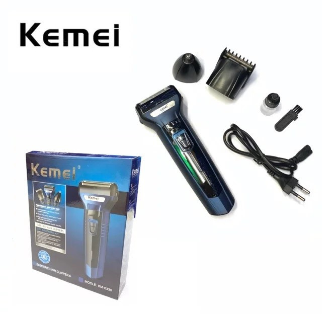 KEMEI -Hair Clipper Razor Shaver Nose Trimmer - 3 in 1 beard styling for men - Electric Rechargeable Professional Hair Removal Machine